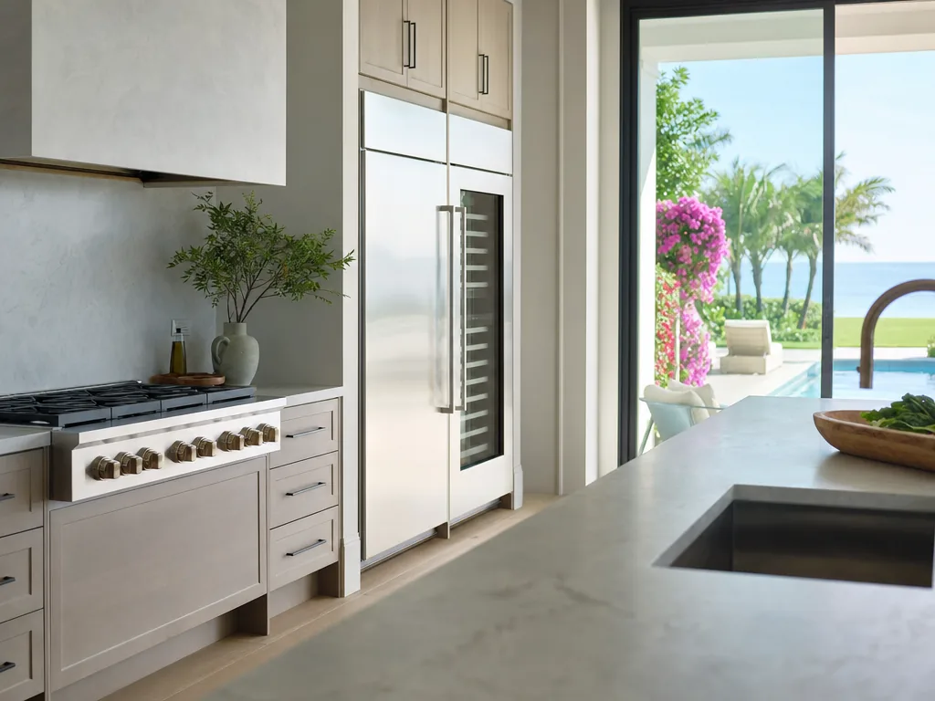 Luxury built-in kitchen in a Longboat Key, Florida home