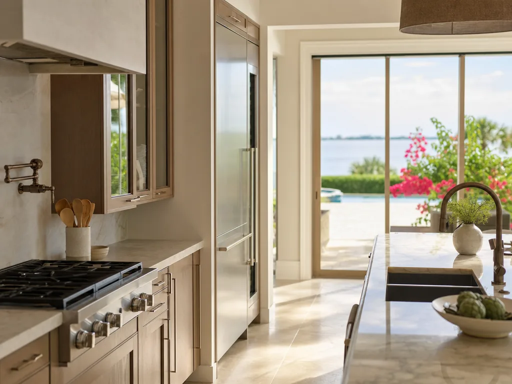 Luxury built-in kitchen in a The Meadows, Florida home