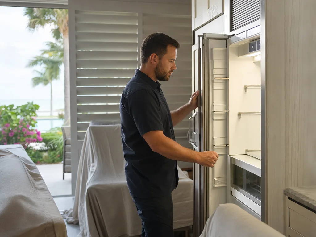 A house checked between seasons during an appliance repair visit in Sarasota, Florida