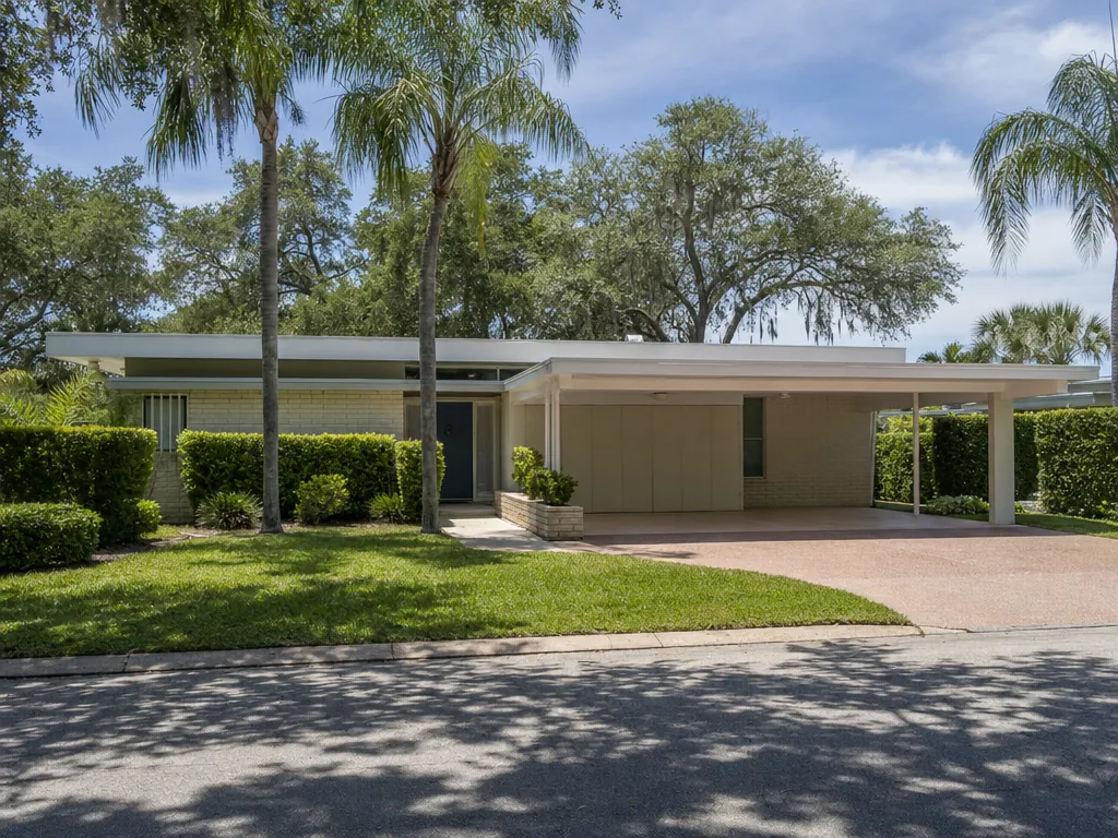 Florida residential street in the Sarasota service area
